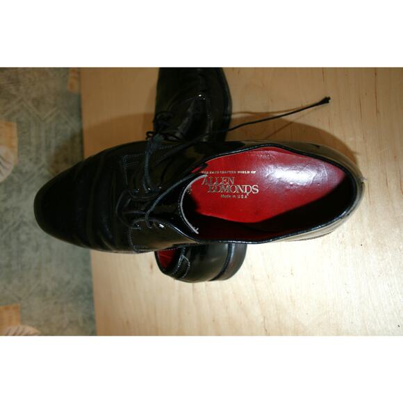 Allen Edmonds Spencer Black Patent Leather Oxfords Size 8 D US Men's - Picture 5 of 7